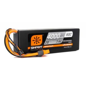7.4V 4000mAh 2S 50C Smart LiPo Battery, IC3 SPMX40002S50H3